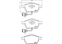 Juego de pastillas de freno 8DB 355 008-531 Hella