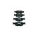Juego de pastillas de freno 8DB 355 008-741 Hella