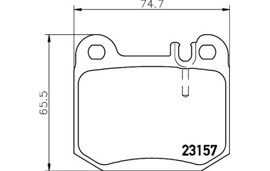 Juego de pastillas de freno 8DB 355 008-831 Hella, Imagen 4