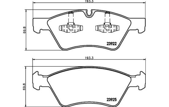Juego de pastillas de freno 8DB 355 012-011 Hella, Imagen 4