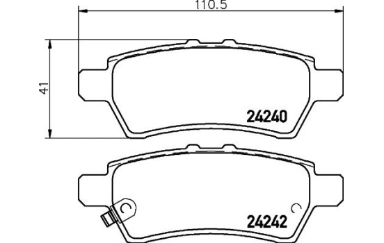 Juego de pastillas de freno 8DB 355 012-081 Hella, Imagen 4