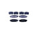 Juego de pastillas de freno 8DB 355 012-261 Hella