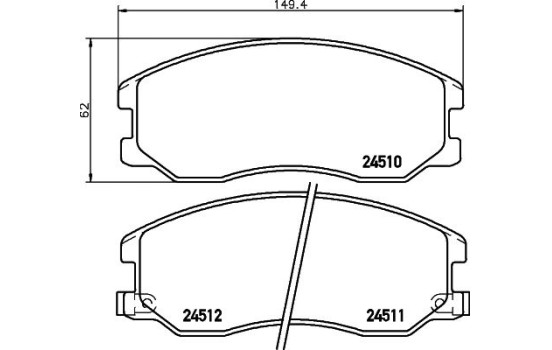 Juego de pastillas de freno 8DB 355 013-121 Hella, Imagen 4