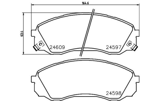 Juego de pastillas de freno 8DB 355 013-541 Hella, Imagen 4