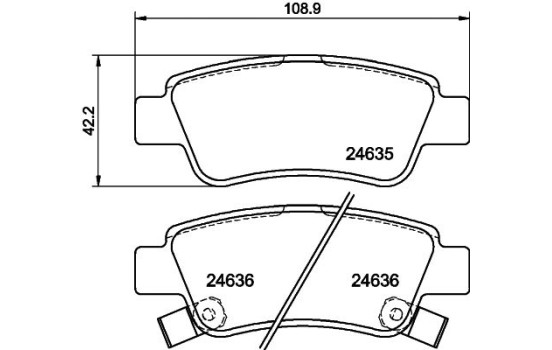 Juego de pastillas de freno 8DB 355 013-591 Hella, Imagen 4