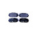 Juego de pastillas de freno 8DB 355 013-901 Hella