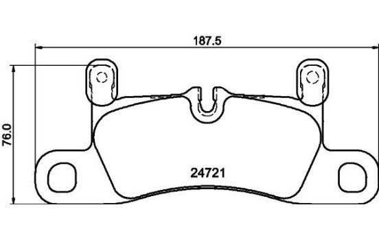 Juego de pastillas de freno 8DB 355 015-121 Hella, Imagen 4
