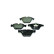 Juego de pastillas de freno 8DB 355 015-261 Hella