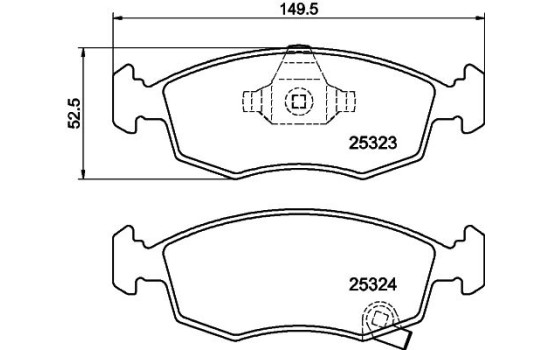 Juego de pastillas de freno 8DB 355 016-231 Hella, Imagen 4