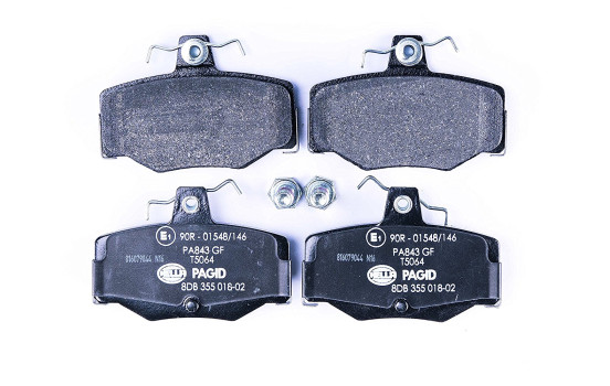Juego de pastillas de freno 8DB 355 018-021 Hella