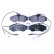 Juego de pastillas de freno 8DB 355 018-261 Hella