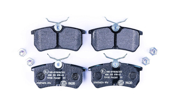 Juego de pastillas de freno 8DB 355 018-411 Hella
