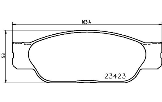 Juego de pastillas de freno 8DB 355 018-551 Hella, Imagen 4