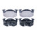 Juego de pastillas de freno 8DB 355 018-951 Hella