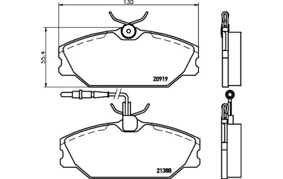 Juego de pastillas de freno 8DB 355 019-181 Hella, Imagen 7