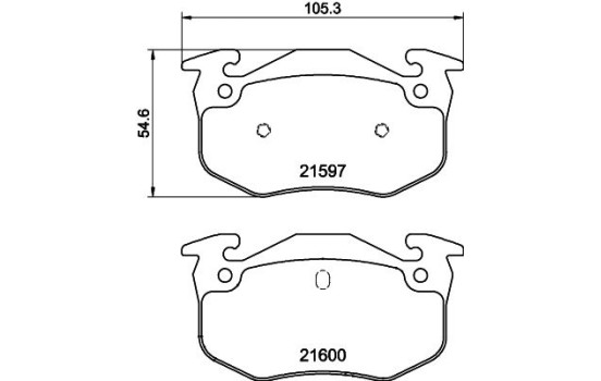 Juego de pastillas de freno 8DB 355 019-221 Hella, Imagen 7