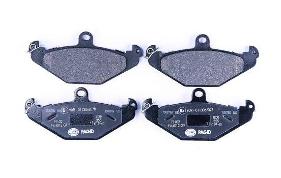 Juego de pastillas de freno 8DB 355 019-401 Hella