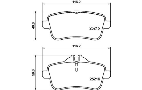 Juego de pastillas de freno 8DB 355 019-741 Hella, Imagen 4