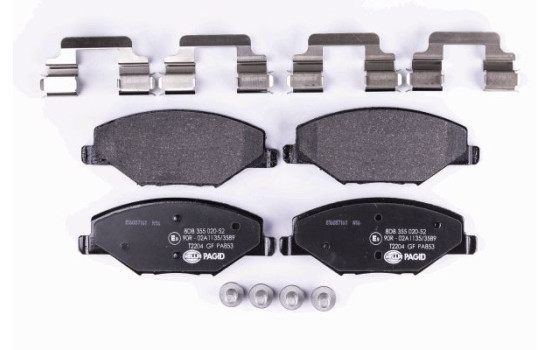 Juego de pastillas de freno 8DB 355 020-521 Hella