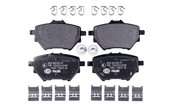 Juego de pastillas de freno 8DB 355 020-991 Hella