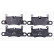 Juego de pastillas de freno 8DB 355 021-351 Hella