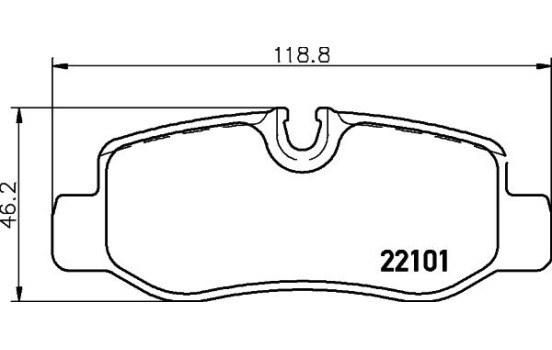 Juego de pastillas de freno 8DB 355 021-761 Hella