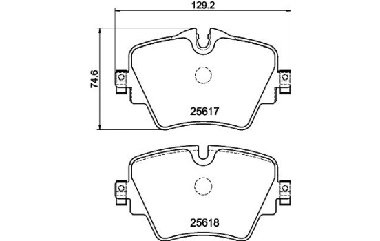 Juego de pastillas de freno 8DB 355 023-131 Hella, Imagen 4