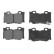 Juego de pastillas de freno ADN142149 Blue Print