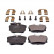 juego de pastillas de freno ADV184238 Blue Print