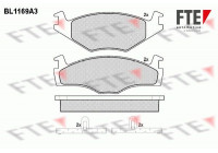 Juego de pastillas de freno BL1169A3 FTE