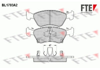 Juego de pastillas de freno BL1703A2 FTE