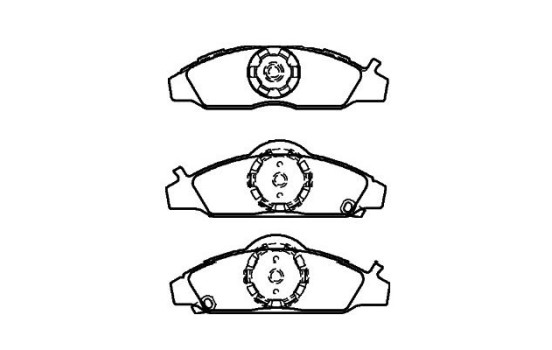 Juego de pastillas de freno BP-7505 Kavo parts