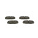Juego de pastillas de freno BP1288 Bosch, Miniatura 4