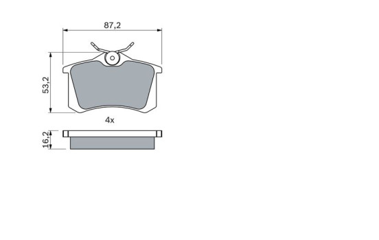 Juego de pastillas de freno BP1295 Bosch, Imagen 3