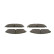 Juego de pastillas de freno BP1404 Bosch, Miniatura 4