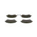 Juego de pastillas de freno BP476 Bosch, Miniatura 3