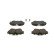 Juego de pastillas de freno BP607 Bosch, Miniatura 3