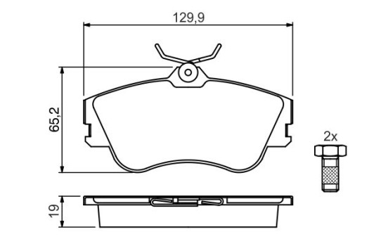 Juego de pastillas de freno BP607 Bosch, Imagen 5