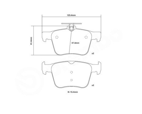 Juego de pastillas de freno de alto rendimiento 07.B315.42 Brembo