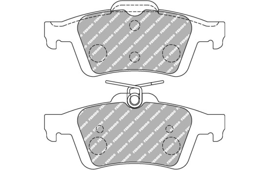 Juego de pastillas de freno DS2500 FCP1931H Ferodo Racing, Imagen 5