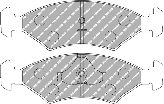 Juego de pastillas de freno DS3000 FCP206R Ferodo Racing, Imagen 5