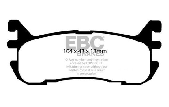 Juego de pastillas de freno EBC Bluestuff DP51003B, Imagen 2