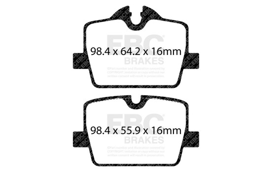 Juego de pastillas de freno EBC Redstuff DP32405C, Imagen 3