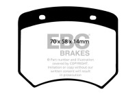 Juego de pastillas de freno EBC Ultimax2 DP102