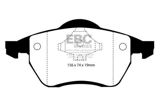 Juego de pastillas de freno EBC Ultimax2 DP1074, Imagen 2