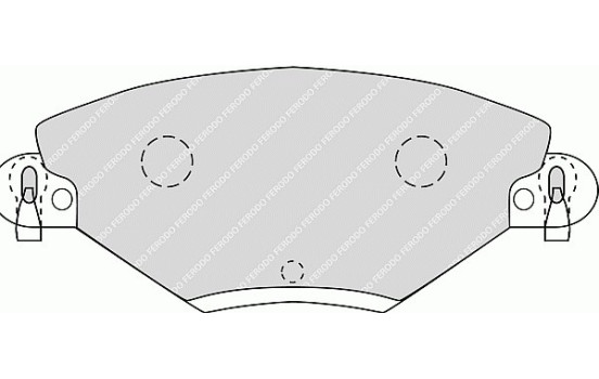 Juego de pastillas de freno FDB1411 Ferodo, Imagen 2
