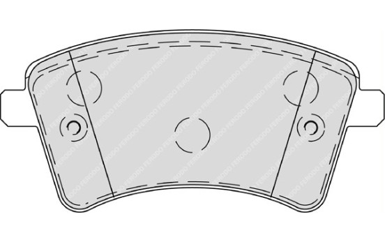 Juego de pastillas de freno FDB4256 Ferodo, Imagen 2