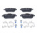 Juego de pastillas de freno, freno de disco 13.0460-2607.2 ATE, Miniatura 2