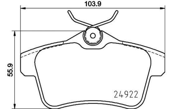 Juego de pastillas de freno, freno de disco 8DB 355 031-811 Hella, Imagen 4