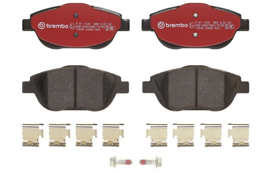 Juego de pastillas de freno, freno de disco BREMBO XTRA LINE P 61 103X, Imagen 4